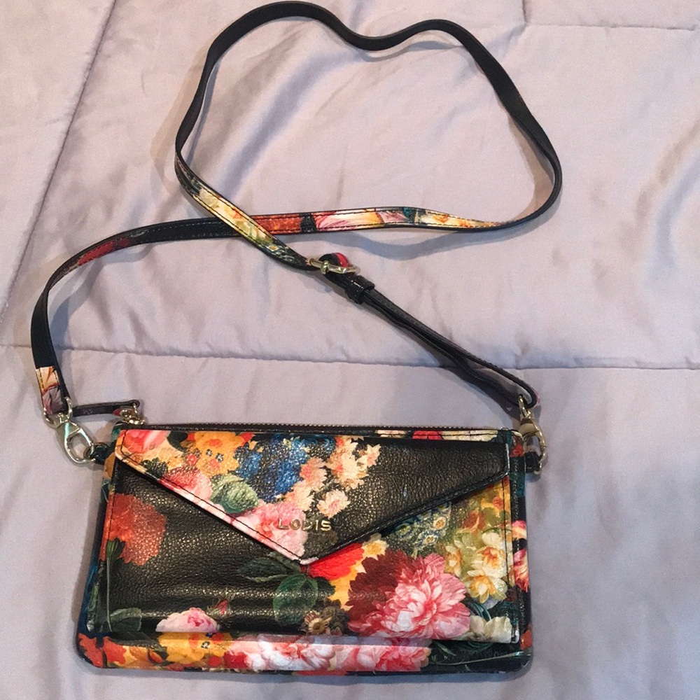 Lodis Crossbody Wristlet Leather